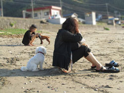 ルーニャンと海♪