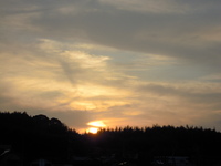 今日の夕焼けと。。。