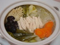 美味し~鶏塩すき焼き (´ω`*人)*:.。☆..。