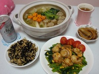 美味しい夜ご飯(*^ω^人^ω^*)