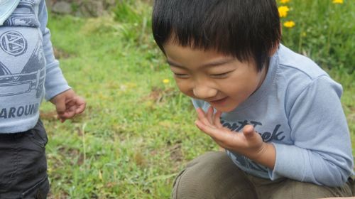 虫捕り。