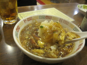 ミスターカンソとあんかけカツ丼。
