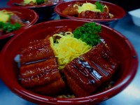 うな丼とうなちらし。
