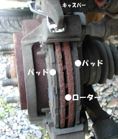 ブレーキパッド交換