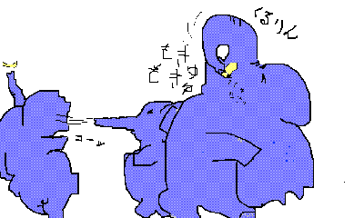 ぞうのおやこの朝