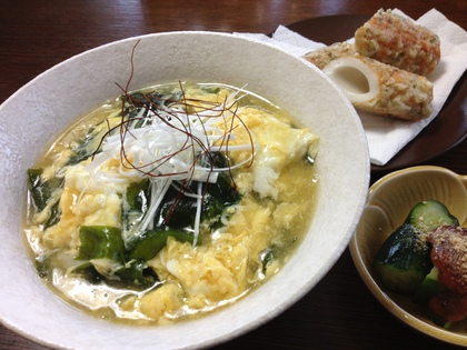 あんかけ卵とじ～おうどん♬