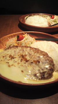 びっくりドンキーでハンバーグ