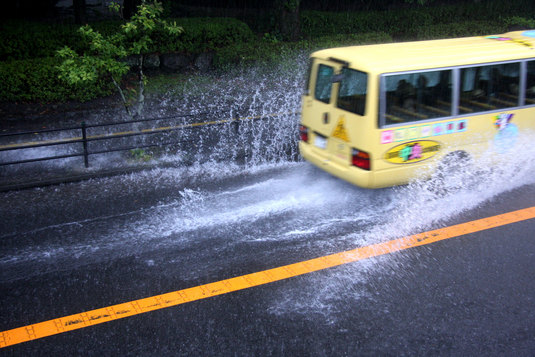 午前中の豪雨