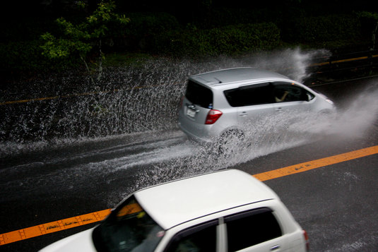 午前中の豪雨