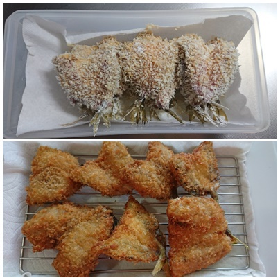 鰺フライなど
