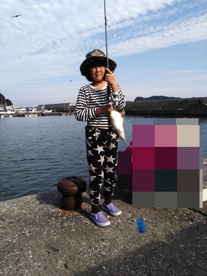 孫の釣った魚