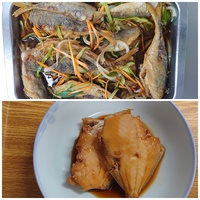 釣った魚を食べる