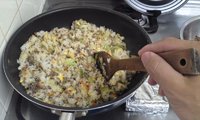シャキシャキレタス入りのチャーハン