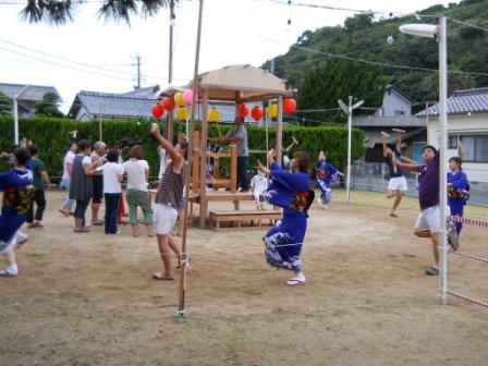 姫島盆踊り撮影リハーサル
