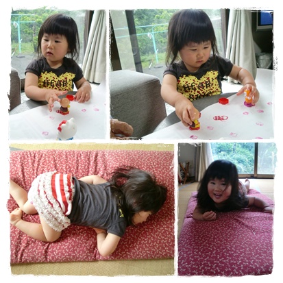 子守りなう~(=^‥^A ｱｾｱｾ・・・