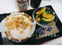 暑い時には、とろろざる豆腐だけで十分♪