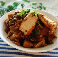厚揚げ肉豆腐♪