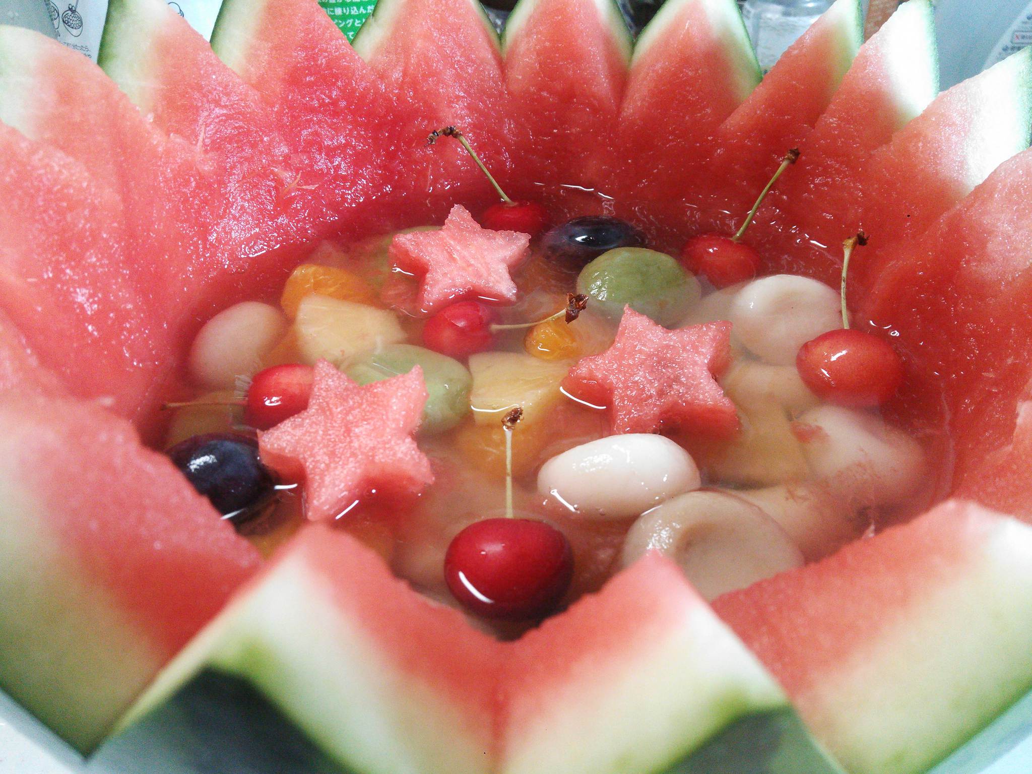 すいかポンチ☆in とうふ白玉~ すいかポンチ☆in とうふ白玉~