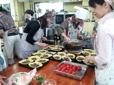 ヒエでグラタン*☆・飾りずし*☆・サラダ*☆＆スイーツ