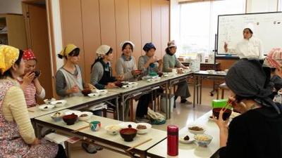 春のリマ中級最終講座＊里芋のセイタンそぼろあんとふんわりおむすびが美味しい(๑╹ڡ╹๑)