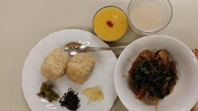 春のリマ中級最終講座＊里芋のセイタンそぼろあんとふんわりおむすびが美味しい(๑╹ڡ╹๑)