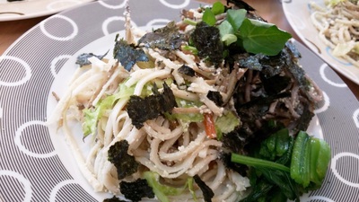 豆腐マヨのきんぴらサラダそば＆ダイエット継続中