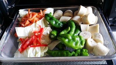 蒸し野菜をおいしく食べる