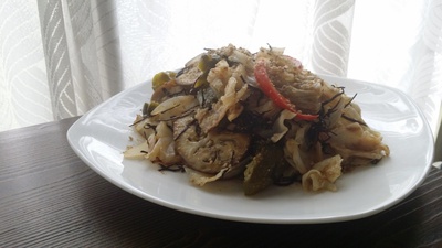 美味しく食べよう蒸し野菜＊本日は焼き肉風味☺♪♫♩