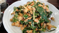 レシピ＊春菊とひよこ豆のにんじんドレッシング＊