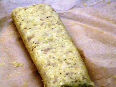 ひよこ豆のミートローフ&フムスのたまごサンド(マクロビ仕様) ひよこ豆のミートローフ&フムスのたまごサンド(マクロビ仕様)