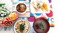 クッキングスクールリマ大分校　上級　#人参たっぷり混ぜご飯　#蓮根すり流し汁　#蓮根茶碗蒸し　#3色かりんとう 2019/11/19 14:32:14