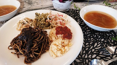 イカスミ風マクロビパスタ イカスミ風マクロビパスタ