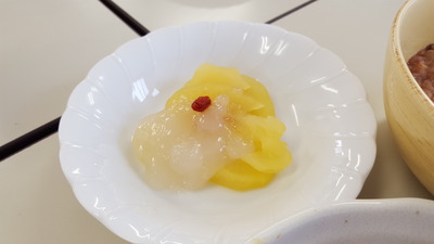 おめでとう&胡麻無双&水なし炊き&リンゴの葛ソース(大分リマ秋期初級) おめでとう&胡麻無双&水なし炊き&リンゴの葛ソース(大分リマ秋期初級)