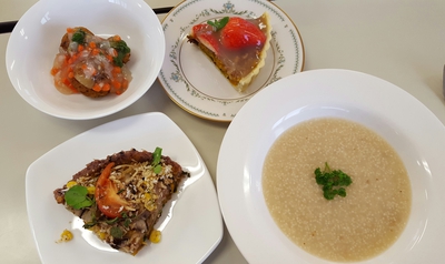✳ブラウンライスキッシュ✳粟のスープ✳蓮根ボール✳米粉のいちごタルト ✳ブラウンライスキッシュ✳粟のスープ✳蓮根ボール✳米粉のいちごタルト