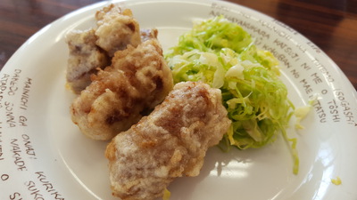 ✳ぼたもち✳キャベツのスープ✳蒸し里芋のあんかけ✳大豆タンパクの唐揚げ✳淡雪スープ ✳ぼたもち✳キャベツのスープ✳蒸し里芋のあんかけ✳大豆タンパクの唐揚げ✳淡雪スープ