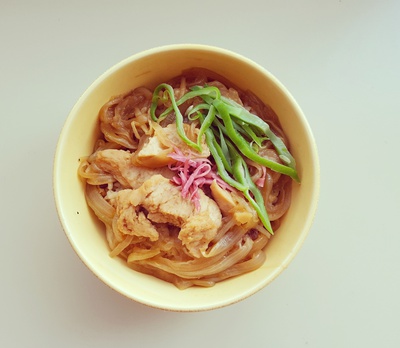 ✳小豆入り玄米ご飯✳清まし汁✳かき揚げ✳青菜のゴマ和え✳大根ステーキ✳人参の蒸し煮✳寒漬け大根✳牛丼風 ✳小豆入り玄米ご飯✳清まし汁✳かき揚げ✳青菜のゴマ和え✳大根ステーキ✳人参の蒸し煮✳寒漬け大根✳牛丼風