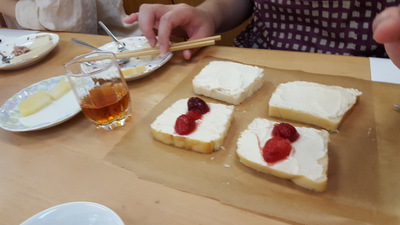 米粉食パンのフルーツサンド