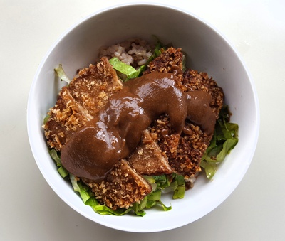 ベジ味噌カツ丼