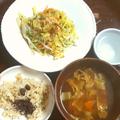 野菜炒めの葛あんとじ 野菜炒めの葛あんとじ