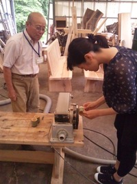 竹のコップ作り