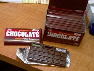 チョコレート型電卓!!