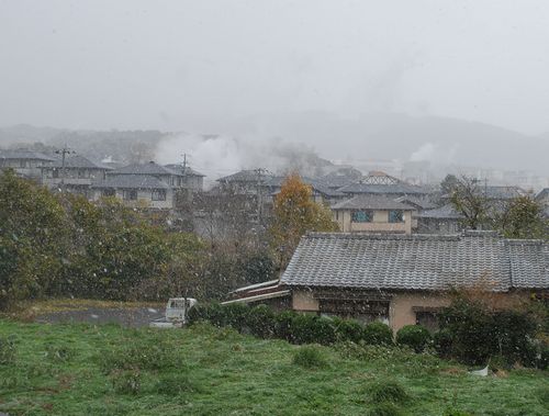 雪降ってま~す♪