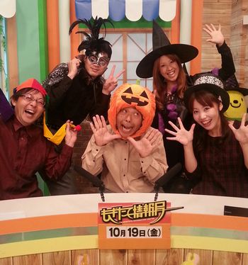 仮装して登場~♪