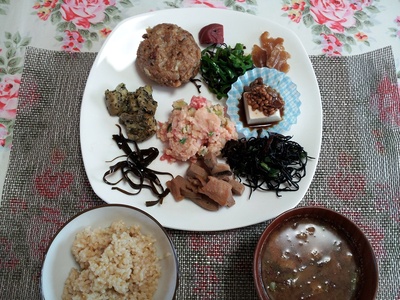 ごぼうの丸揚げ&家ご飯&漬物