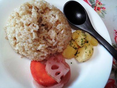 ひよこ豆のカレーとハーブティーのデザート(DVDランチの会)