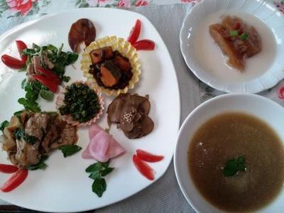 健康教室のマクロビランチ&無農薬無肥料の梨