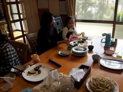 ベジバーグと蒸し野菜で子育てママのマクロビランチ会