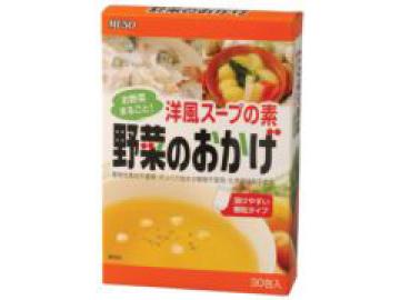根菜と大豆ハムのスープ