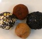 玄米粉トリュフときな粉のババロア
