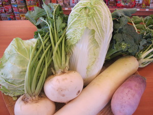 本日の野菜情報